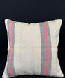 Turkish Hemp Pillow Cushion Natural Beige Pink Pillow Cushion Cover 24x24 #30378