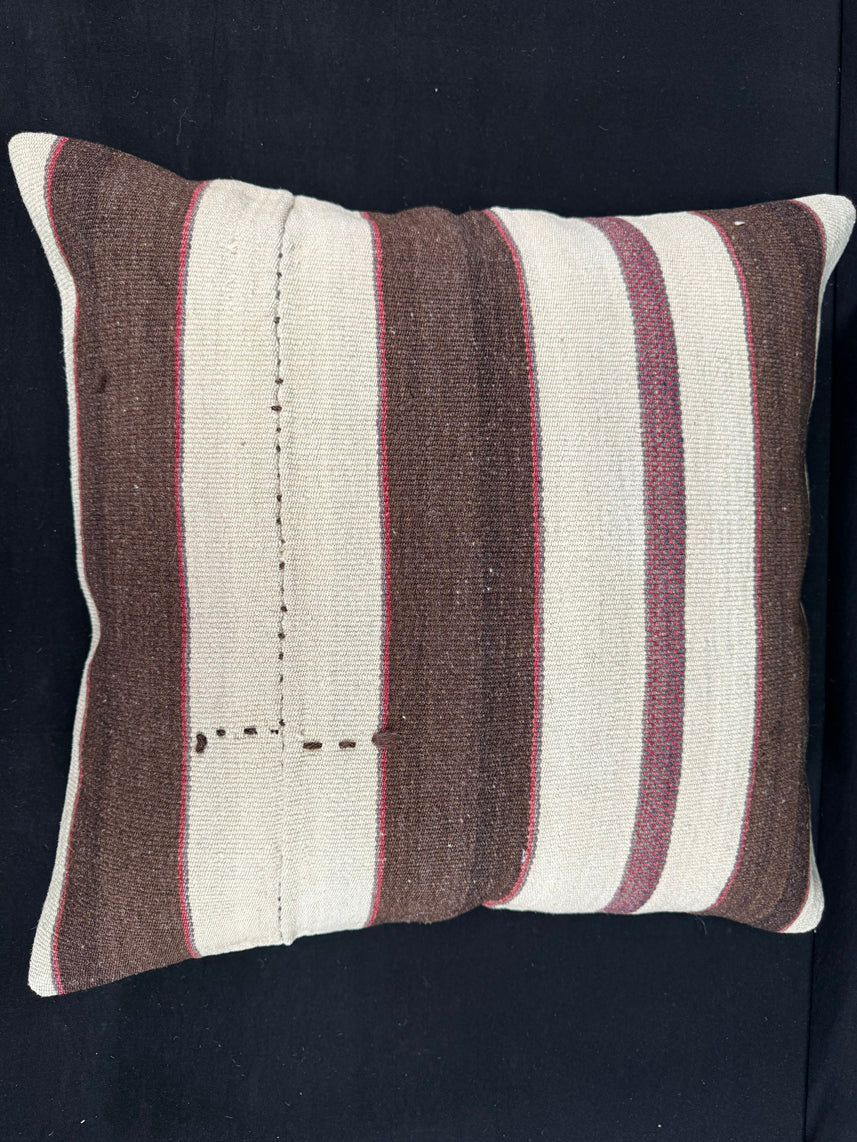 Turkish Hemp Pillow Cushion Natural Beige Brown Pillow Cushion Cover 24x24 #30394