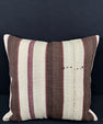 Turkish Hemp Pillow Cushion Natural Beige Brown Pillow Cushion Cover 24x24 #30394