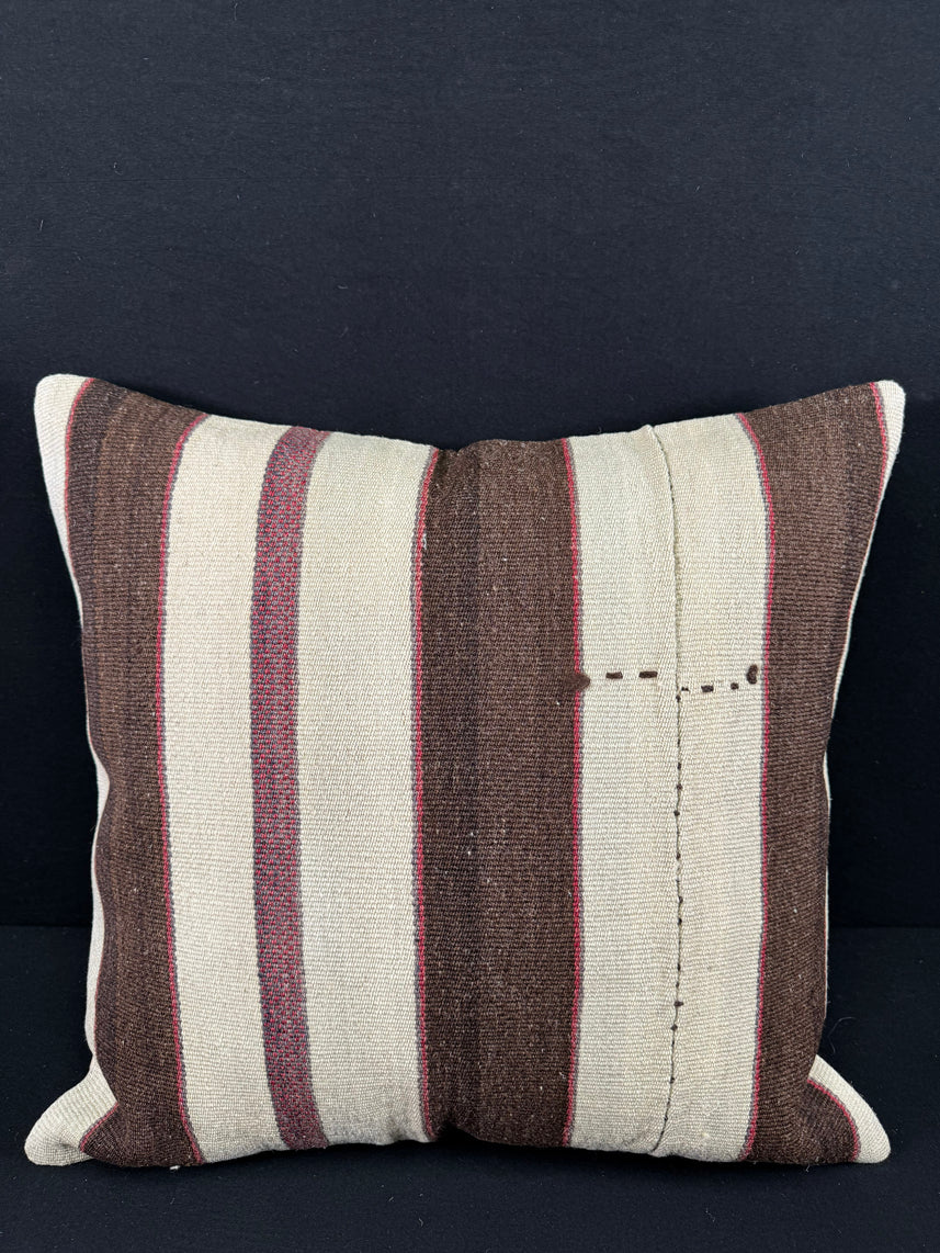 Turkish Hemp Pillow Cushion Natural Beige Brown Pillow Cushion Cover 24x24 #30394