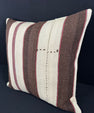 Turkish Hemp Pillow Cushion Natural Beige Brown Pillow Cushion Cover 24x24 #30394