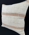 Turkish Hemp Pillow Cushion Natural Beige Rust Pillow Cushion Cover 24x24 #30360