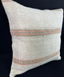 Turkish Hemp Pillow Cushion Natural Beige Rust Pillow Cushion Cover 24x24 #30360