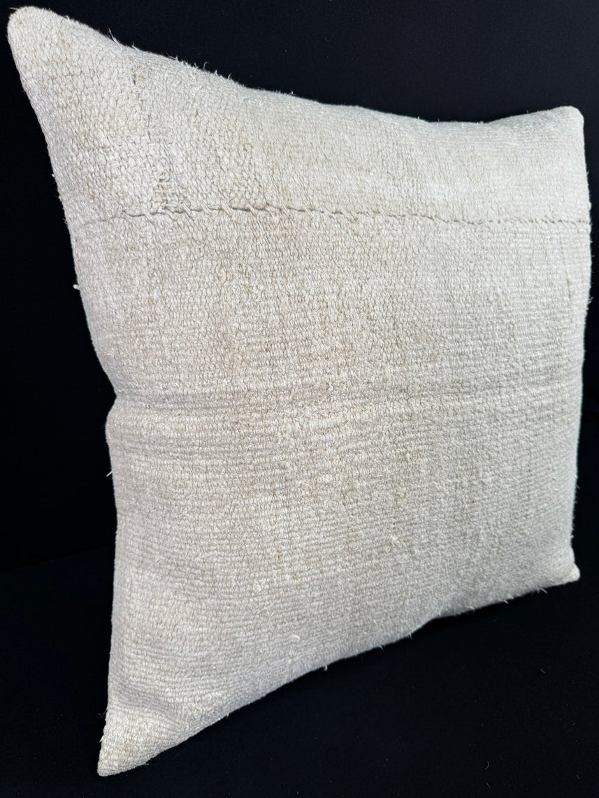 Turkish Hemp Pillow Cushion Natural Beige Pillow Cushion Cover 24x24 #30370