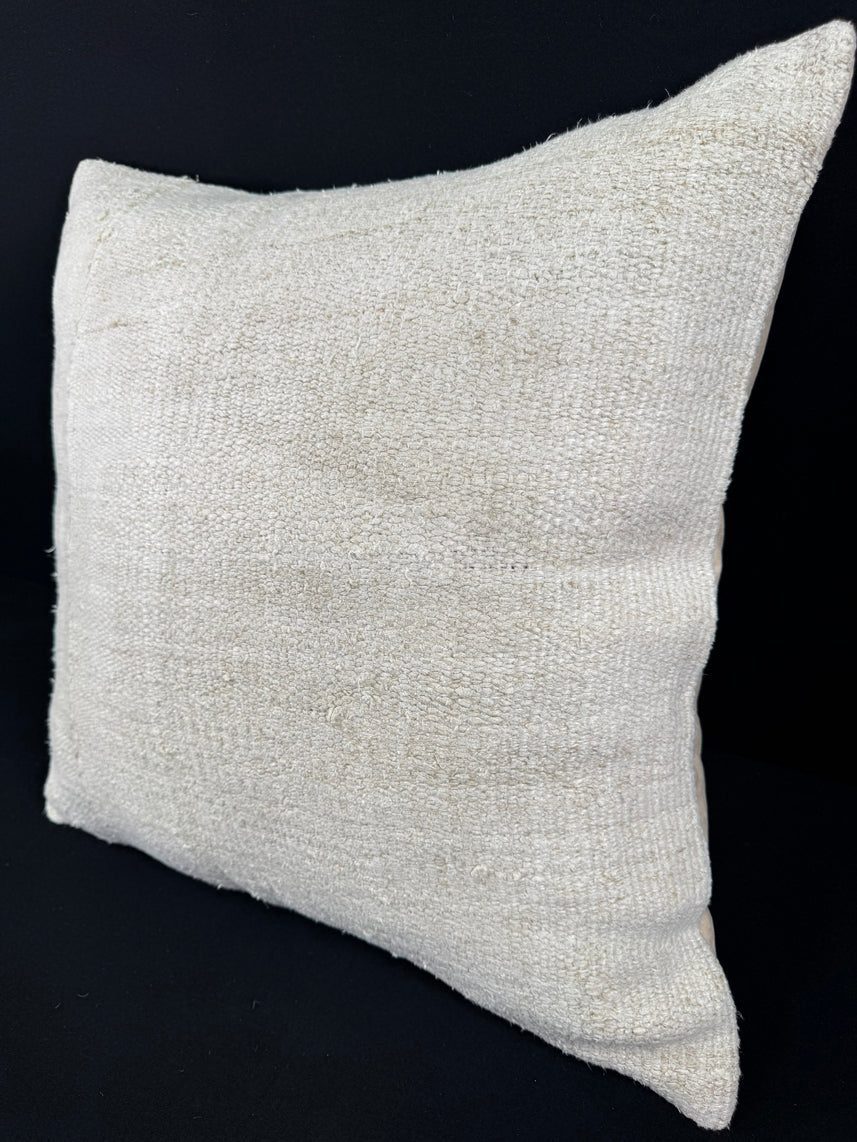 Turkish Hemp Pillow Cushion Natural Beige Pillow Cushion Cover 24x24 #30370