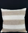 Turkish Hemp Pillow Cushion Natural Beige Brown Pillow Cushion Cover 24x24 #30364