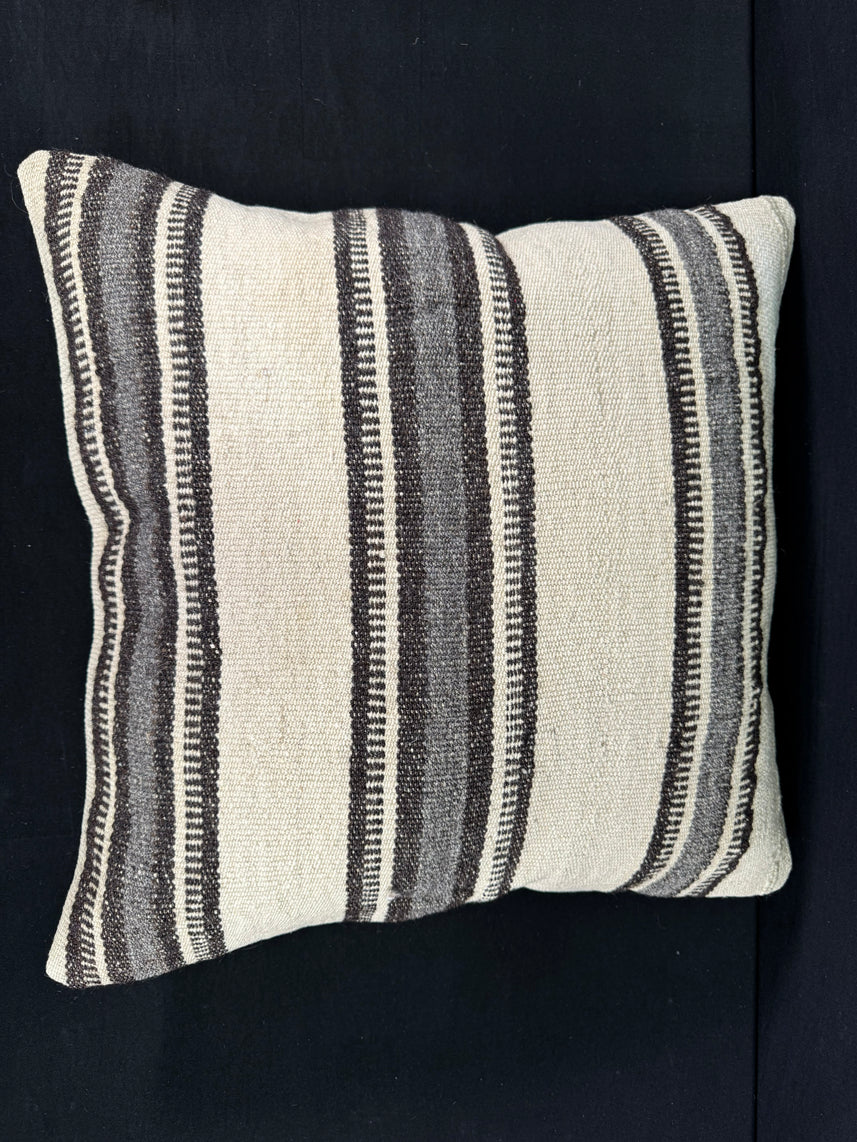 Turkish Hemp Pillow Cushion Natural Beige Gray Pillow Cushion Cover 24x24 #30365