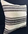 Turkish Hemp Pillow Cushion Natural Beige Gray Pillow Cushion Cover 24x24 #30365