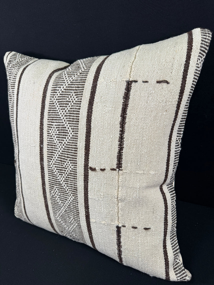 Turkish Hemp Pillow Cushion Natural Beige Brown Pillow Cushion Cover 24x24 #30357