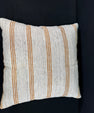 Turkish Hemp Pillow Cushion Natural Beige Rust Pillow Cushion Cover 24x24 #30356