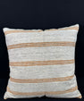 Turkish Hemp Pillow Cushion Natural Beige Rust Pillow Cushion Cover 24x24 #30356