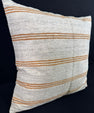 Turkish Hemp Pillow Cushion Natural Beige Rust Pillow Cushion Cover 24x24 #30356