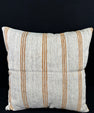 Turkish Hemp Pillow Cushion Natural Beige Rust Pillow Cushion Cover 24x24 #30356