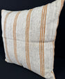 Turkish Hemp Pillow Cushion Natural Beige Rust Pillow Cushion Cover 24x24 #30356