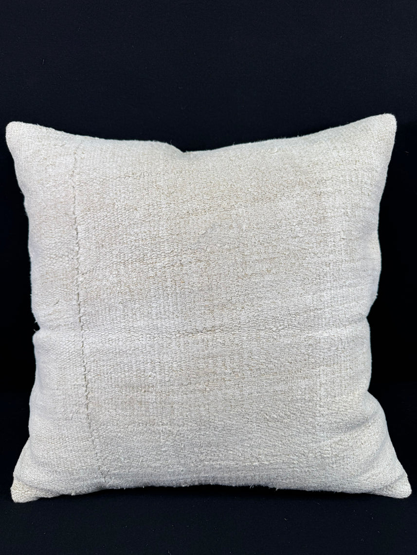 Turkish Hemp Pillow Cushion Natural Beige Pillow Cushion Cover 24x24 #30371