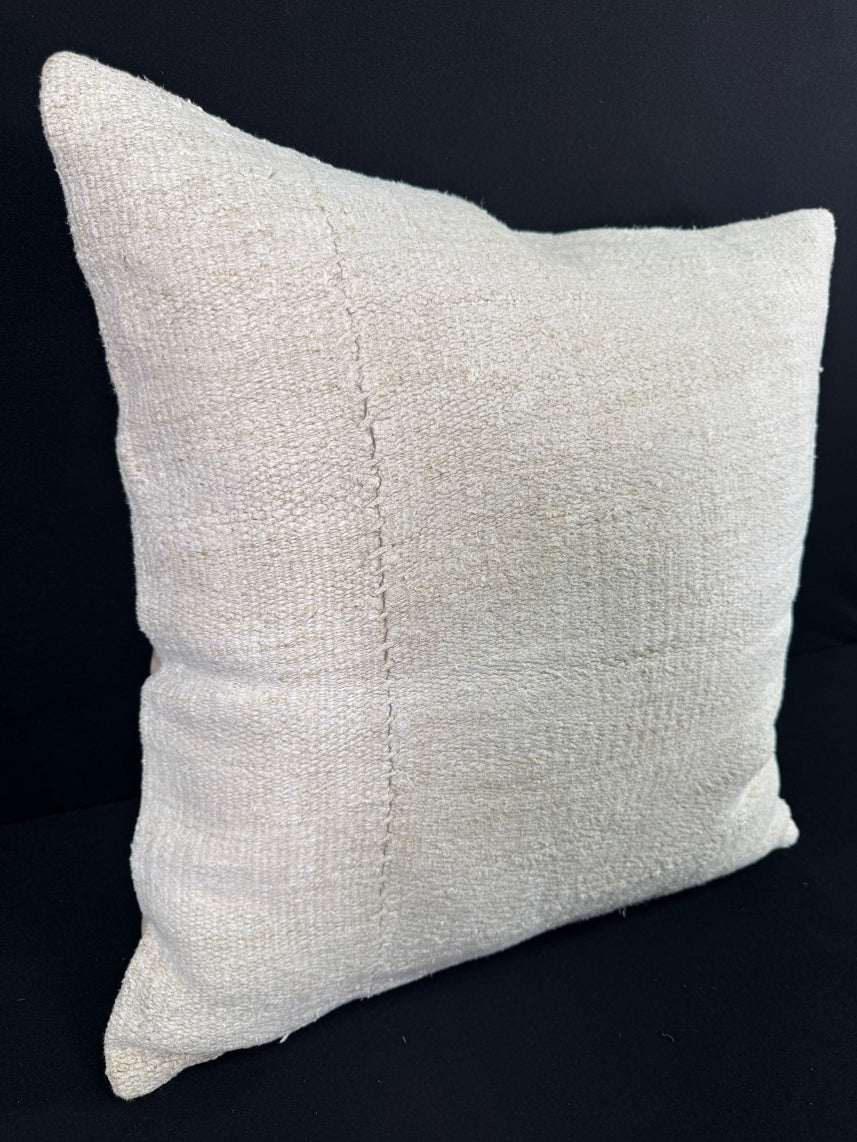 Turkish Hemp Pillow Cushion Natural Beige Pillow Cushion Cover 24x24 #30371