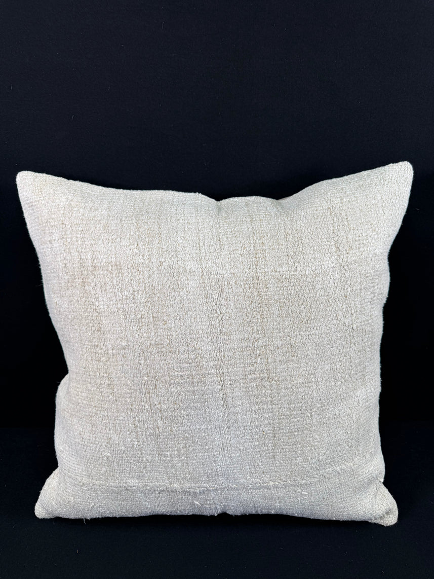 Turkish Hemp Pillow Cushion Natural Beige Pillow Cushion Cover 24x24 #30371