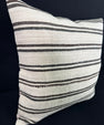 Turkish Hemp Pillow Cushion Natural Beige Dark Brown Pillow Cushion Cover 24x24 #30393