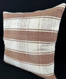 Turkish Hemp Pillow Cushion Natural Beige Brown Pillow Cushion Cover 24x24 #30367