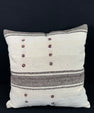 Turkish Hemp Pillow Cushion Natural Beige Dark Brown Pillow Cushion Cover 24x24 #30353