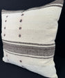 Turkish Hemp Pillow Cushion Natural Beige Dark Brown Pillow Cushion Cover 24x24 #30353