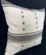 Turkish Hemp Pillow Cushion Natural Beige Dark Brown Pillow Cushion Cover 24x24 #30353