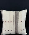 Turkish Hemp Pillow Cushion Natural Beige Dark Brown Pillow Cushion Cover 24x24 #30353