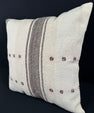 Turkish Hemp Pillow Cushion Natural Beige Dark Brown Pillow Cushion Cover 24x24 #30353