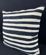 Turkish Hemp Pillow Cushion Natural Beige Black Pillow Cushion Cover 24x24 #30352