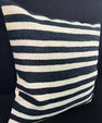 Turkish Hemp Pillow Cushion Natural Beige Black Pillow Cushion Cover 24x24 #30352