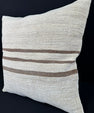 Turkish Hemp Pillow Cushion Natural Beige Brown Pillow Cushion Cover 24x24 #30351