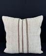 Turkish Hemp Pillow Cushion Natural Beige Brown Pillow Cushion Cover 24x24 #30351