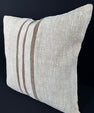 Turkish Hemp Pillow Cushion Natural Beige Brown Pillow Cushion Cover 24x24 #30351