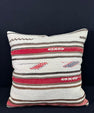Turkish Hemp Pillow Cushion Natural Beige Red Pillow Cushion Cover 24x24 #30347