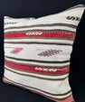 Turkish Hemp Pillow Cushion Natural Beige Red Pillow Cushion Cover 24x24 #30347