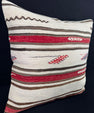 Turkish Hemp Pillow Cushion Natural Beige Red Pillow Cushion Cover 24x24 #30347