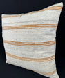 Turkish Hemp Pillow Cushion Natural Beige Rust Pillow Cushion Cover 24x24 #30345