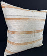 Turkish Hemp Pillow Cushion Natural Beige Rust Pillow Cushion Cover 24x24 #30345