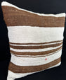Turkish Hemp Pillow Cushion Natural Beige Brown Pillow Cushion Cover 24x24 #30361