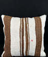 Turkish Hemp Pillow Cushion Natural Beige Brown Pillow Cushion Cover 24x24 #30361