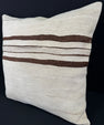 Turkish Hemp Pillow Cushion Natural Beige Brown Pillow Cushion Cover 24x24 #30354