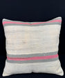 Turkish Hemp Pillow Cushion Natural Beige Pink Pillow Cushion Cover 24x24 #30363