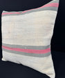 Turkish Hemp Pillow Cushion Natural Beige Pink Pillow Cushion Cover 24x24 #30363