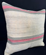 Turkish Hemp Pillow Cushion Natural Beige Pink Pillow Cushion Cover 24x24 #30363