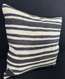 Turkish Hemp Pillow Cushion Natural Beige Black Pillow Cushion Cover 24x24 #30362