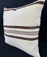 Turkish Hemp Pillow Cushion Natural Beige Brown Pillow Cushion Cover 24x24 #30341