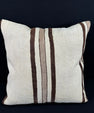 Turkish Hemp Pillow Cushion Natural Beige Brown Pillow Cushion Cover 24x24 #30341