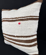 Turkish Hemp Pillow Cushion Natural Beige Brown Pillow Cushion Cover 24x24 #30358