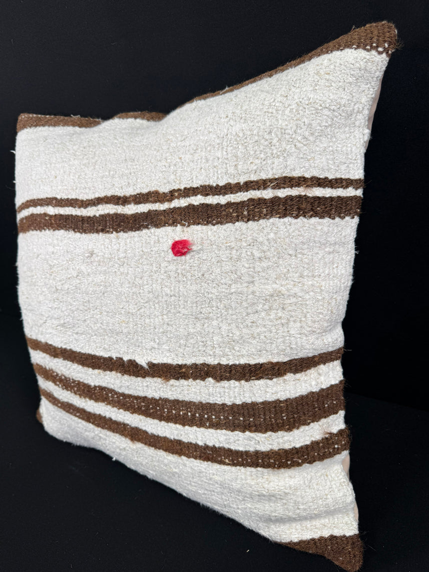 Turkish Hemp Pillow Cushion Natural Beige Brown Pillow Cushion Cover 24x24 #30358