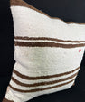 Turkish Hemp Pillow Cushion Natural Beige Brown Pillow Cushion Cover 24x24 #30358